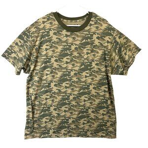 Fruit of the Loom Camouflage T-Shirt Crew Neck Short Sleeve Men's XL
